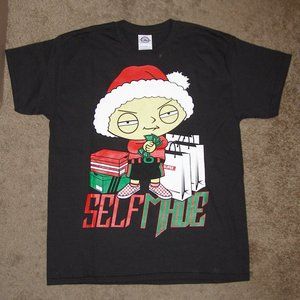 New size L Family Guy STEWIE Black T-shirt